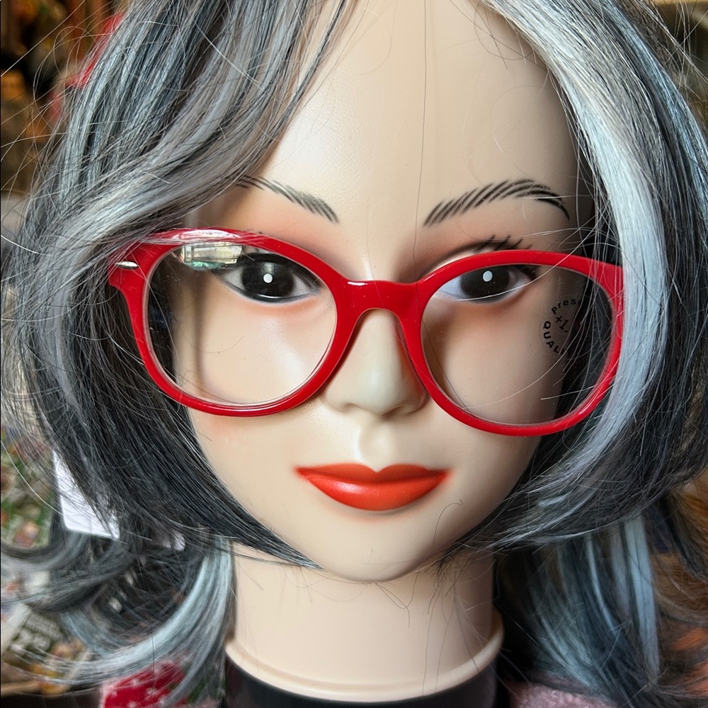 Red and Black Polka Dot Glasses